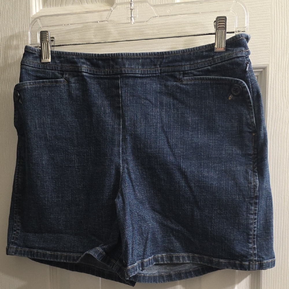 Ann Taylor Indigo Denim Short Shorts Size 4